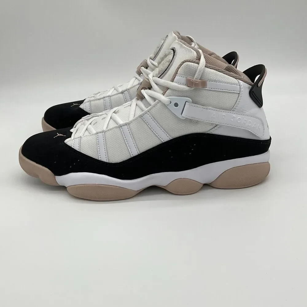 Jordan 6 Rings Mens Size 11.5 White Black Fossil Stone Basketball Shoes Sneakers